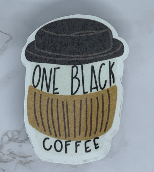 One Black Coffee sticker