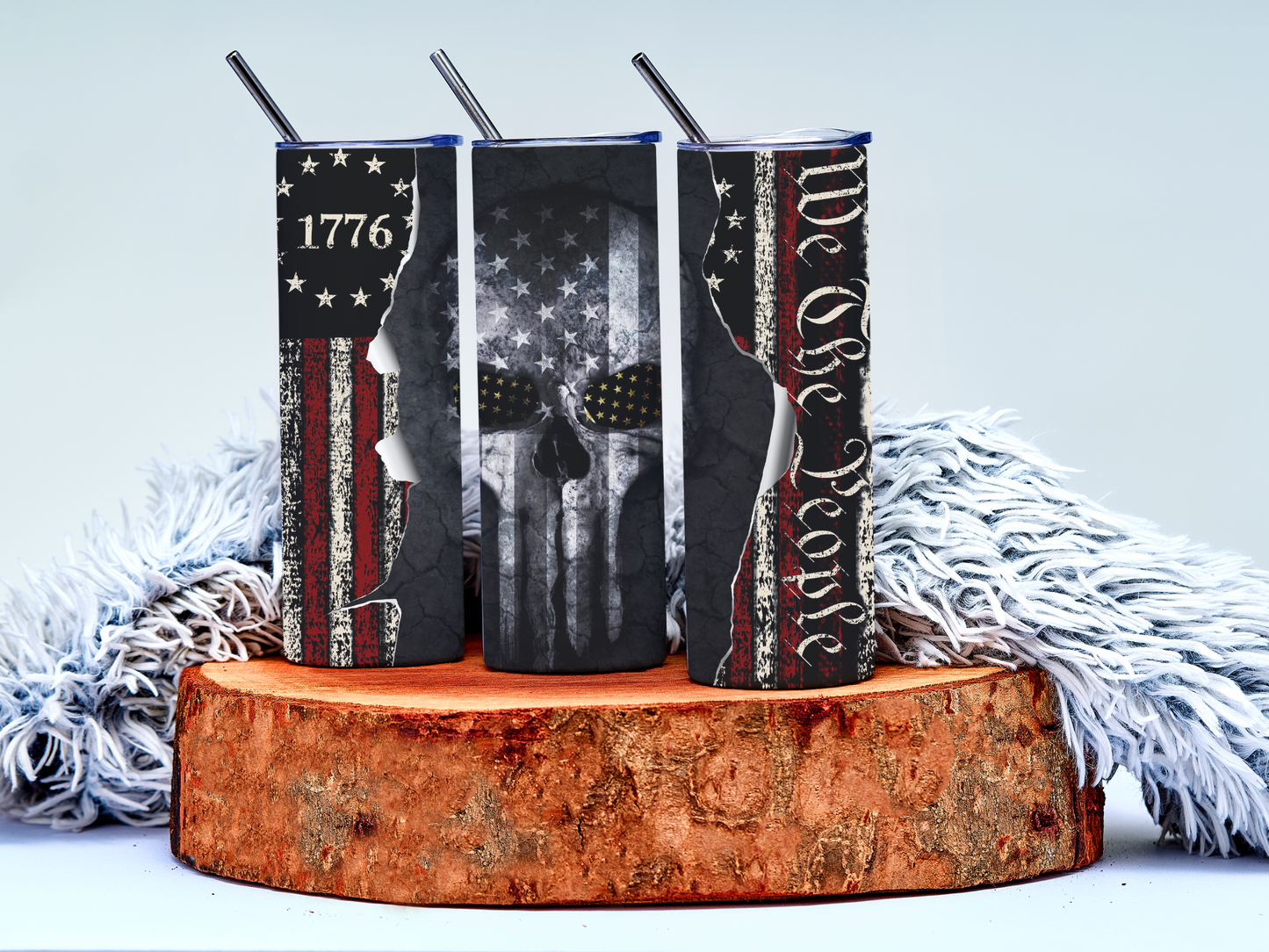Constitution with Skull Tumbler