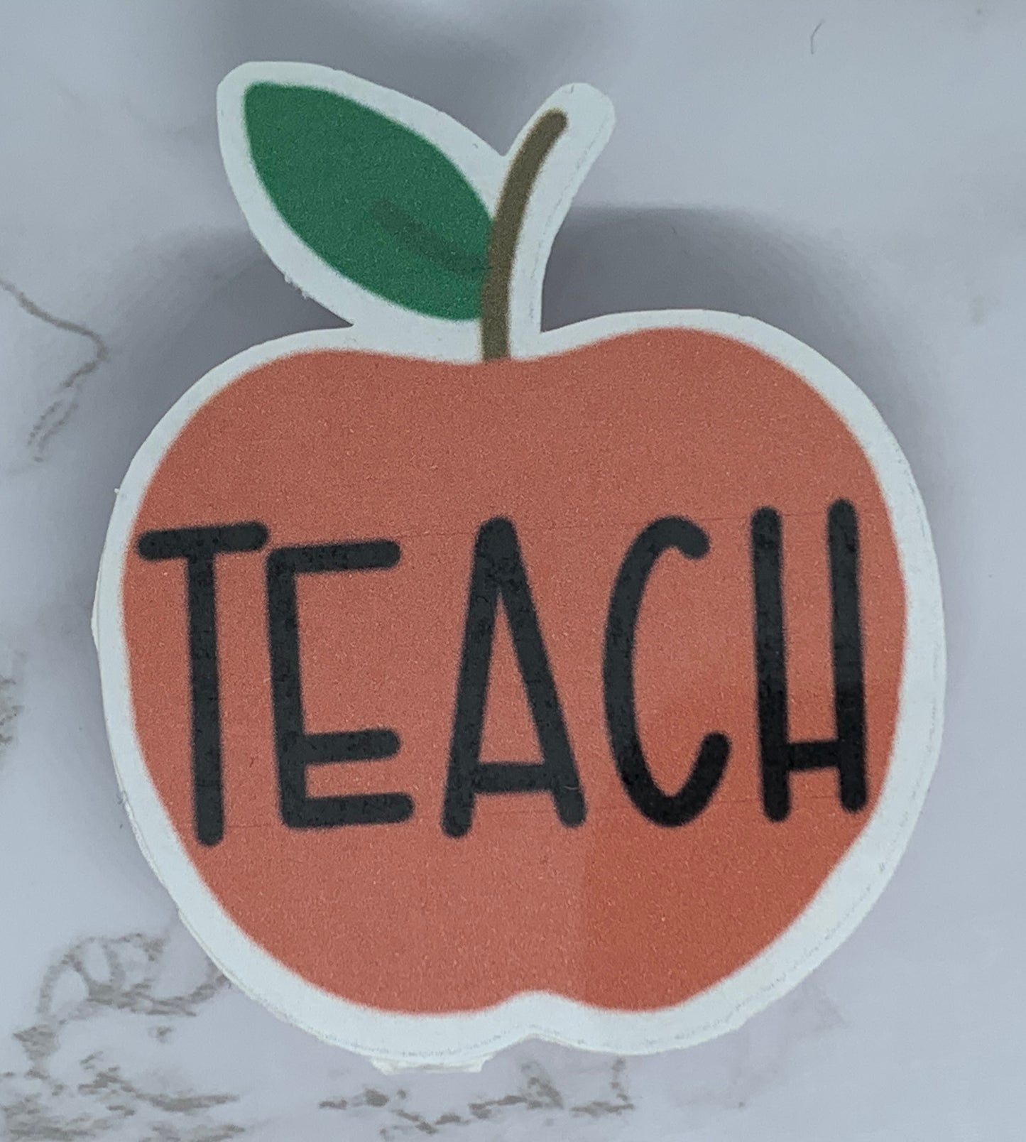 Teach large sticker
