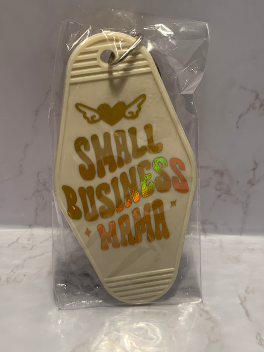 “Small Business Mama” classic motel style keychain