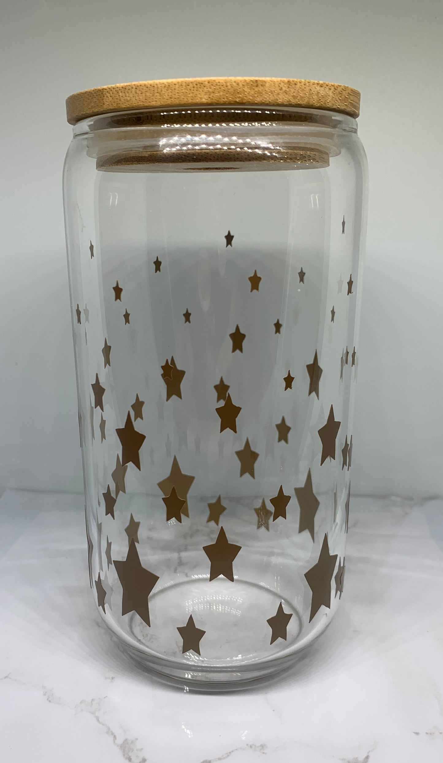 Gold Star Glass Tumbler